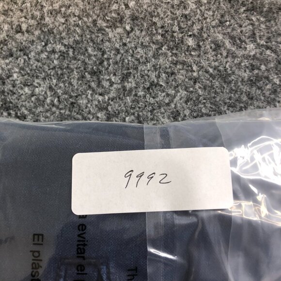 GAP Pants Mens Large Blue Cargo Linen Blend Drawstring Elastic Waist Pockets - Picture 11 of 11